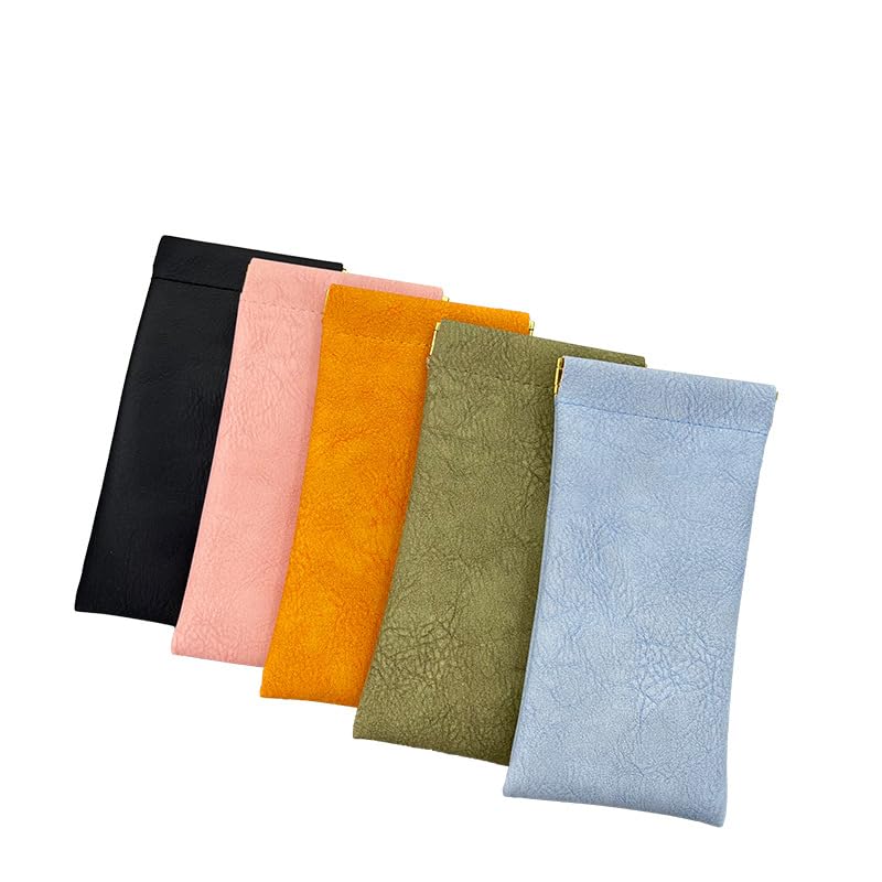ZIBUYU® 5Pack PU Soft Eyeglass Cases ZIBUYU® 5Pack PU Soft Eyeglass Cases